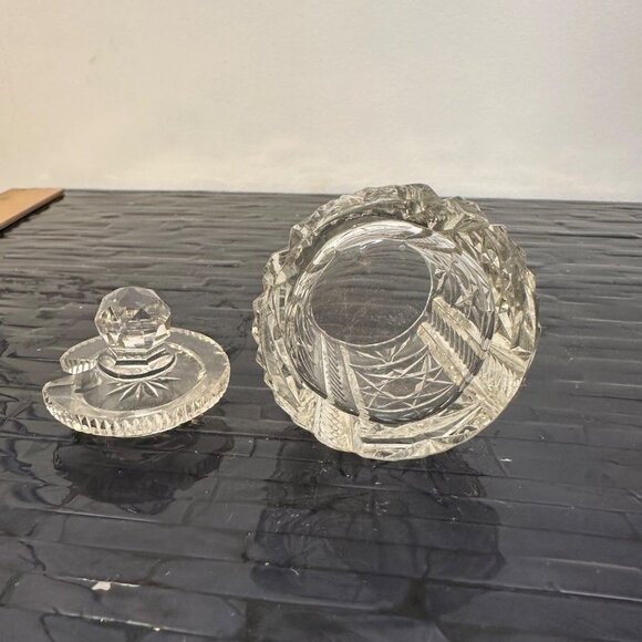 Vintage Condiment Jar ABP American Brilliant Period Cut Glass Crystal - Picture 3 of 6